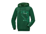 Bluzy męskie - PARKSIDE® Bluza dresowa męska z kapturem (Zielony, S (44/46)) - miniaturka - grafika 1
