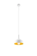 Lampy sufitowe - Sollux Lighting Elegancka Zgrabna Lampa Wisząca SYBILLA Biało Złota Lampa ZWIS LED SL.0540 - miniaturka - grafika 1