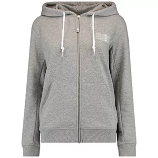 Bluzy damskie - O'Neill O'Neill Damska bluza z kapturem Fullzip Triple Stack szary Silver Mel L N06464 - grafika 1