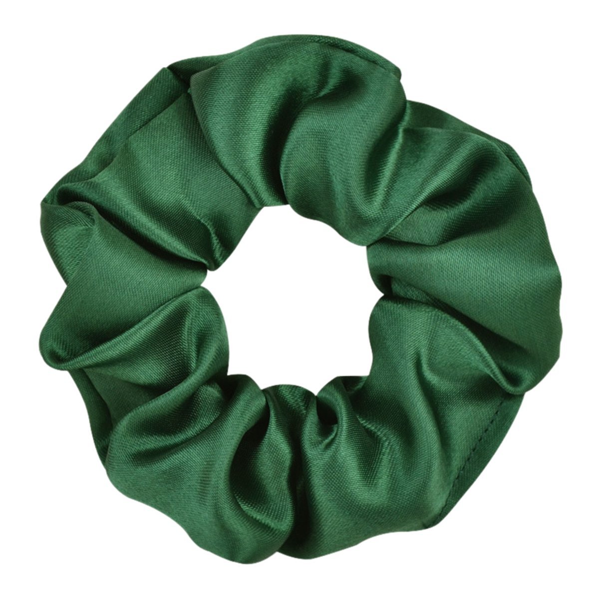 Gumka do Włosów Zielona Satynowa Bez Łączeń Wygodna i Bezpieczna dla Włosów