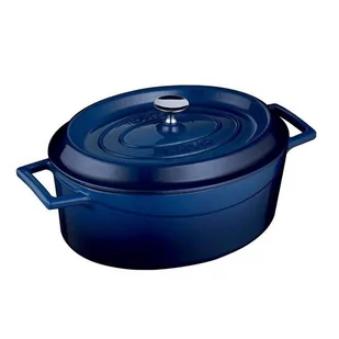 GARNEK ŻELIWNY NIEBIESKI 7060 ml 25 x 31 cm - Garnki - miniaturka - grafika 1