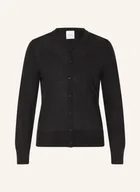 Swetry damskie - Calvin Klein Kardigan Z Wełny Merino schwarz - miniaturka - grafika 1