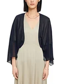 Swetry damskie - Esprit Collection Szyfonowy kardigan w stylu szalowym, grantowy, XXL - miniaturka - grafika 1