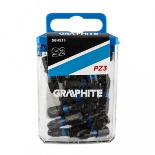 Graphite Bity udarowe PZ3 x 25 mm, 20 szt. TOP-56H535 - Wkrętarki - miniaturka - grafika 1