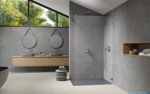 Radaway Essenza Pro Brushed Nickel 55x200 kabina Walk-in szczotkowany nikiel 10103055-91-01 - Kabiny prysznicowe - miniaturka - grafika 3