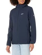 Kurtki damskie - Jack Wolfskin Standardowa kurtka damska Jwp Atmos, nocny granat, L - miniaturka - grafika 1