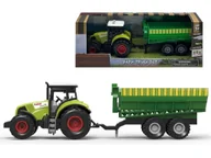 Samochody i pojazdy dla dzieci - TRAKTOR Z PRZYCZ ŚWIATŁO DŹW 49291MADEJ - miniaturka - grafika 1