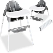 Krzesełka do karmienia - Krzesełko do karmienia, fotelik Ciemny Szary - miniaturka - grafika 1