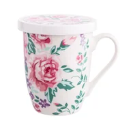 Kubki - Altom Kubek porcelanowy z pokrywą Charlott, 300 ml - miniaturka - grafika 1