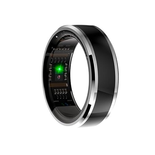 Smart Ring Cool Health + podstawa Powerbank (zdrowie, sport, sen) rozmiar 19 mm, Czarny (Black), Mediano