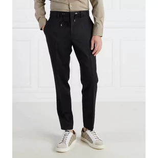 BOSS Wełniane spodnie H-Genius-DS-B1 | Slim Fit - Spodnie męskie - miniaturka - grafika 1