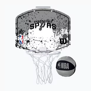 Zestaw do mini-koszykówki Wilson NBA Team Mini Hoop San Antonio Spurs - Koszykówka - miniaturka - grafika 1