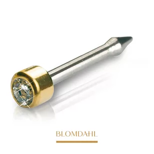 Blomdahl - Kolczyk do Nosa Short Mini Bezel Crystal 3mm - Piercing - miniaturka - grafika 1
