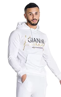 Gianni Kavanagh Męska bluza z kapturem White Blurred Lines Hoddie, biały, S - Bluzy męskie - miniaturka - grafika 1