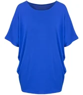 Bluzki damskie - Klasyczna wygodna gładka bluzka oversize - miniaturka - grafika 1