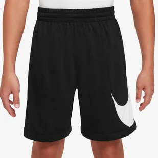 Spodenki treningowe dziecięce Nike Dri-Fit Multi+ black/white/black - Spodnie i spodenki dla dziewczynek - miniaturka - grafika 1