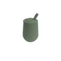 Ezpz Silikonowy kubeczek ze słomką Mini Cup + Straw Training System pastelowa zieleń 120 ml - Kubki dla dzieci - miniaturka - grafika 1