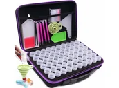 Malowanie po numerach - Akcesoria Haft Diamentowy, Etui + 60 Pojemników + Akcesoria Zestaw Do Diamond Painting - miniaturka - grafika 1