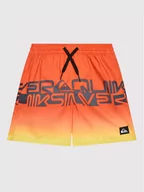 Kąpielówki dla chłopców - Quiksilver Szorty kąpielowe Word block 14" EQBJV03403 Czerwony Regular Fit - miniaturka - grafika 1