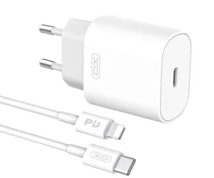 XO ładowarka sieciowa L91 PD 25W 1x USB-C biała + kabel USB-C - Lightning 8_2279672 - Powerbanki - miniaturka - grafika 1