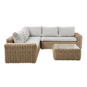 Meble ogrodowe - Narożnik ogrodowy JAKARTA CAFFE Beige - Furrore - miniaturka - grafika 1