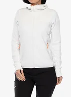 Bluzy sportowe damskie - Bluza trekkingowa damska Salewa Puez Waffle Hyb PL HD Jacket - white - miniaturka - grafika 1