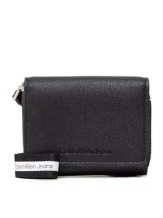 Portfele - Calvin Klein Jeans Mały Portfel Damski Ultralight Wallet W/Wristlet K60K609325 Czarny - grafika 1