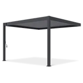 Kratki i pergole - Pergola aluminiowa DELUXE Wall 3,6x4 Anthracite - Gutroof - miniaturka - grafika 1