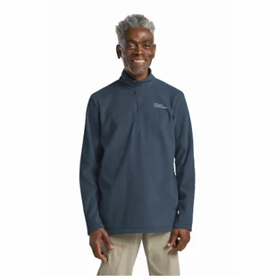 Męska bluza polarowa Jack Wolfskin TAUNUS HZ M midnight sky - 2XL - Bluzy męskie - miniaturka - grafika 1