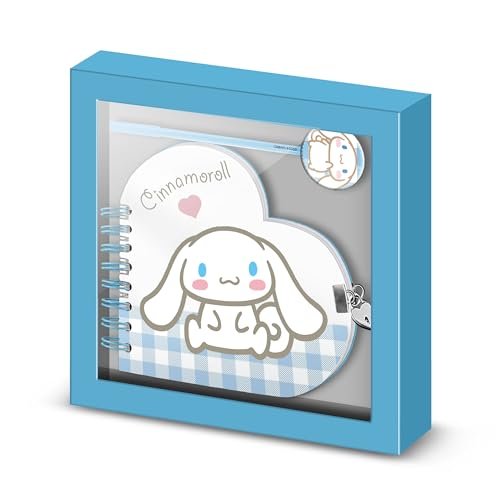 Sanrio Cinnamoroll Vichy - serce pamiętnik + długopis, wielokolorowy