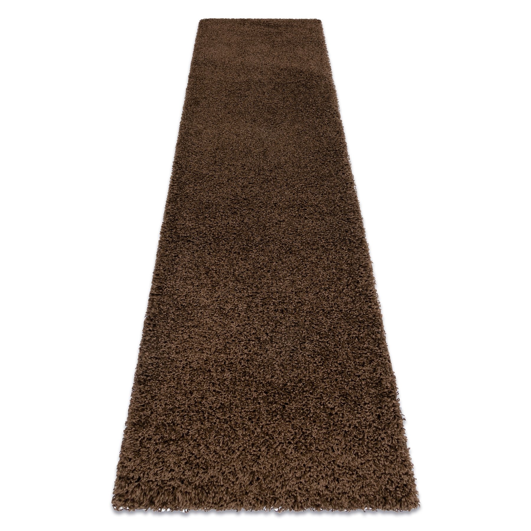 Dywan, Chodnik SOFFI shaggy 5cm - do kuchni, przedpokoju, na korytarz brązowy 80x300 cm