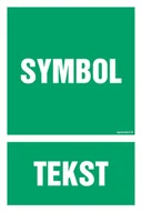 Systemy ekspozycyjne i znaki informacyjne - ZNAK NA ZAMÓWIENIE WZÓR A-001, TS - PŁYTA TD FOTOLUMINESCENCYJNA; (700X1050MM) - miniaturka - grafika 1