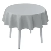 Obrusy i serwetki - Dekoria Obrus okrągły gołębi srebrny z połyskiem 135 cm Damasco 415-141-77 - miniaturka - grafika 1