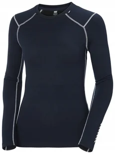 Koszulka termoaktywna Helly Hansen W LIFA Merino Midweight Crew - navy - M - Pozostała odzież narciarska - miniaturka - grafika 1