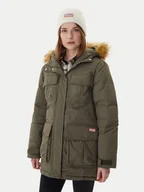 Kurtki damskie - Hunter Parka Glyder HARW0014252 Zielony Regular Fit - miniaturka - grafika 1