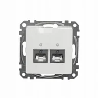 Gniazdka elektryczne - 2 x 2 x GNIAZDO RJ45 k.6 STP SCHNEIDER SEDNA DESIGN BIAŁY - miniaturka - grafika 1