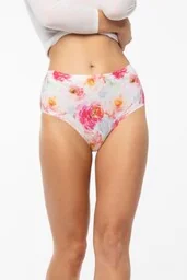Figi damskie bezszwowe z wyższym stanem i pełniejszym krojem Peony Simple Maxi Julimex - Majtki damskie - miniaturka - grafika 1