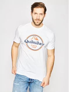 Koszulki i topy damskie - Quiksilver T-Shirt Words Remain EQYZT05753 Biały Regular Fit - grafika 1