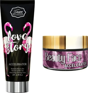 Tan Desire Tan Desire Love Story + Słoiczek Beauty Face - Balsamy i kremy do opalania - miniaturka - grafika 1