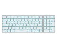Klawiatury - Silver Monkey Alu Keys Mini Premium Backlight White - miniaturka - grafika 1
