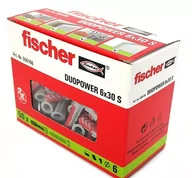 Elewacje - Fischer Kołek kołki duopower fischer 6x30 S 50szt z wkręt - miniaturka - grafika 1