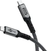 Kable USB - Kabel USB-C™ z tekstylną osłoną, USB4™, 240 W, 40 Gbit/s, Power Delivery, 1 m - Długość kabla 1 m - miniaturka - grafika 1