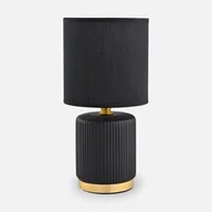 Lampy stojące - Lampa stołowa z ryflowaną podstawą HS8720-BL z serii STOŁOWA - miniaturka - grafika 1