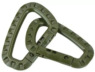 Mil-Tec Karabińczyki ABS Komplet 2 szt Olive - Akcesoria turystyczne - miniaturka - grafika 1