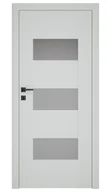 Drzwi wewnętrzne - Dre Drzwi Wewnętrzne Z Szybą Solte 3 Okleina Jasna Szara Mat - miniaturka - grafika 1