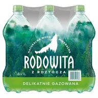 Woda - Rodowita z Roztocza Woda mineralna delikatnie gazowana Zgrzewka 6 x 1000 ml - miniaturka - grafika 1