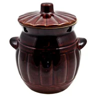 Inne naczynia kuchenne - Beczka 2,7 litra + pokrywka Q15 brązowa - miniaturka - grafika 1