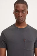 Koszulki męskie - Superdry t-shirt bawełniany męski kolor szary gładki M1012037A-AFB - miniaturka - grafika 1