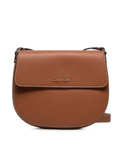 Torebki damskie - Calvin Klein Torebka Ck Must Saddle Bag Sm K60K609125 Brązowy - grafika 1