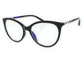 Okulary korekcyjne, oprawki, szkła - Okulary do komputera damskie zerówki PolarZONE 743K C - miniaturka - grafika 1
